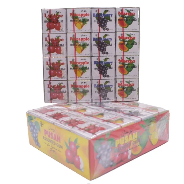 06bfb88367fd9b3b9680c926b4d89003.webp 48 Packs 4 Flavours Assorted Pusan Bubble Gum