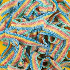 40 Pcs Sanwa Rainbow Sour Belt 8g Each