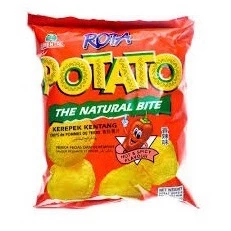30 Packs Rota Potato Chips Chip Spicy Flavour 16g Each