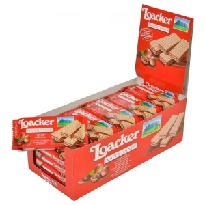 67f7bb3116c58015b24cba99bba0669e.webp 25 Packs Loacker Classic Napolitaner Crispy Wafers Filled with Hazelnut Cream 45g Each