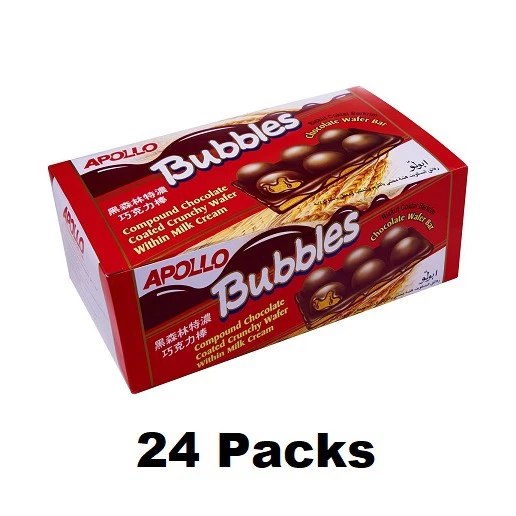 7d5a079293a82d855da261bfc64cf72e.webp 24 Packs Apollo Bubbles Chocolate Wafer 32g