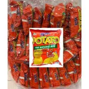 907cdb3f613549759a29f2cc569b530e.webp 30 Packs Rota Potato Chips Chip Spicy Flavour 16g Each