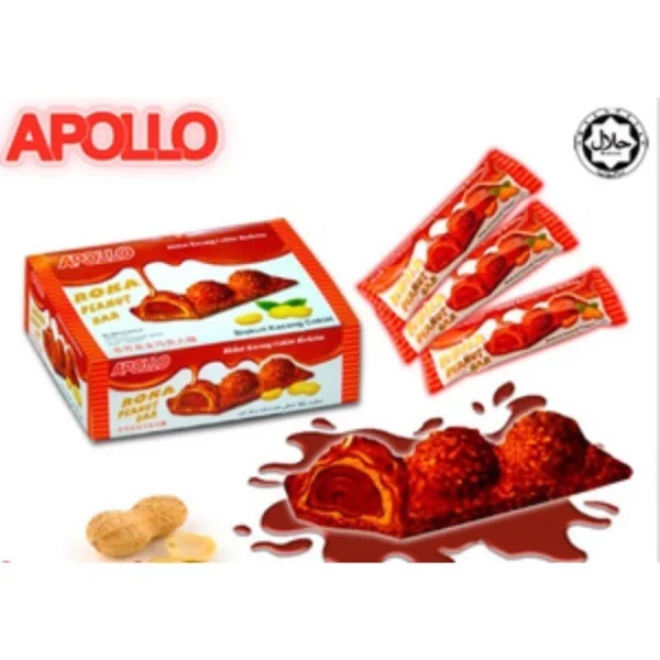 24 Pcs Apollo Roka Peanut Bar Chocolate 18g