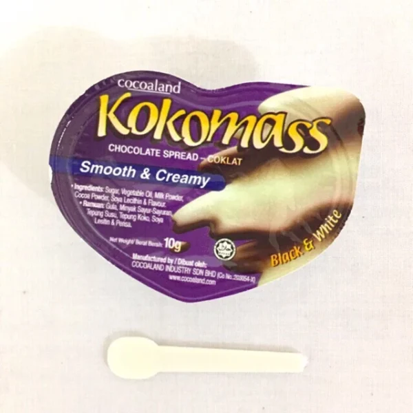48 Pcs Kokomass Chocolate Black   White Spread 10g Each