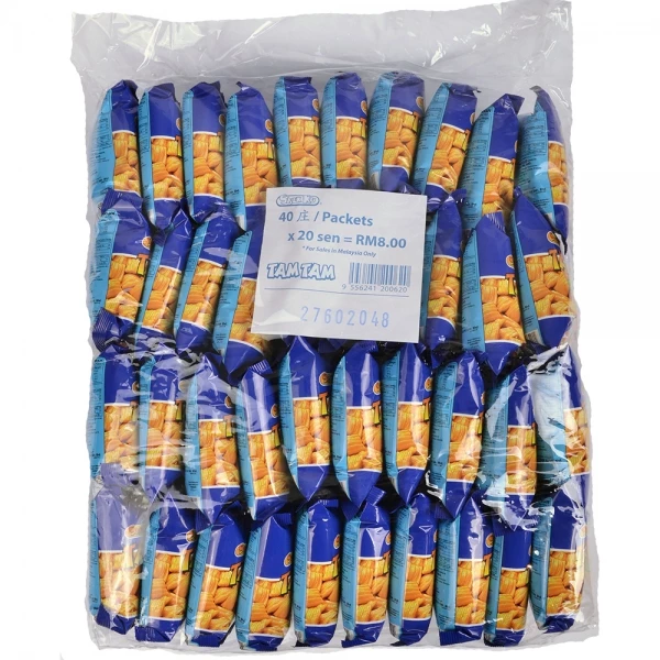 f54ec2377b564580a64ba6d39b529a18.webp 40 Packs Tam Tam Crab Flavoured Snack 20g Each