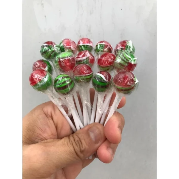 50 Pcs Mini Lollipop Candy Rainbow Coke Cola Sprite Planet Durian Watermelon Mix Fruits Spiderman Eyeball Milk Choc